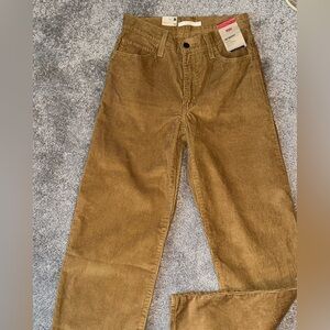 Levi's Women's Tan Baggy Straight Leg Jeans Levi's 94